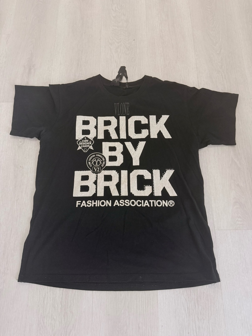 Vlone Brick by brink rhinestone shirt size XL